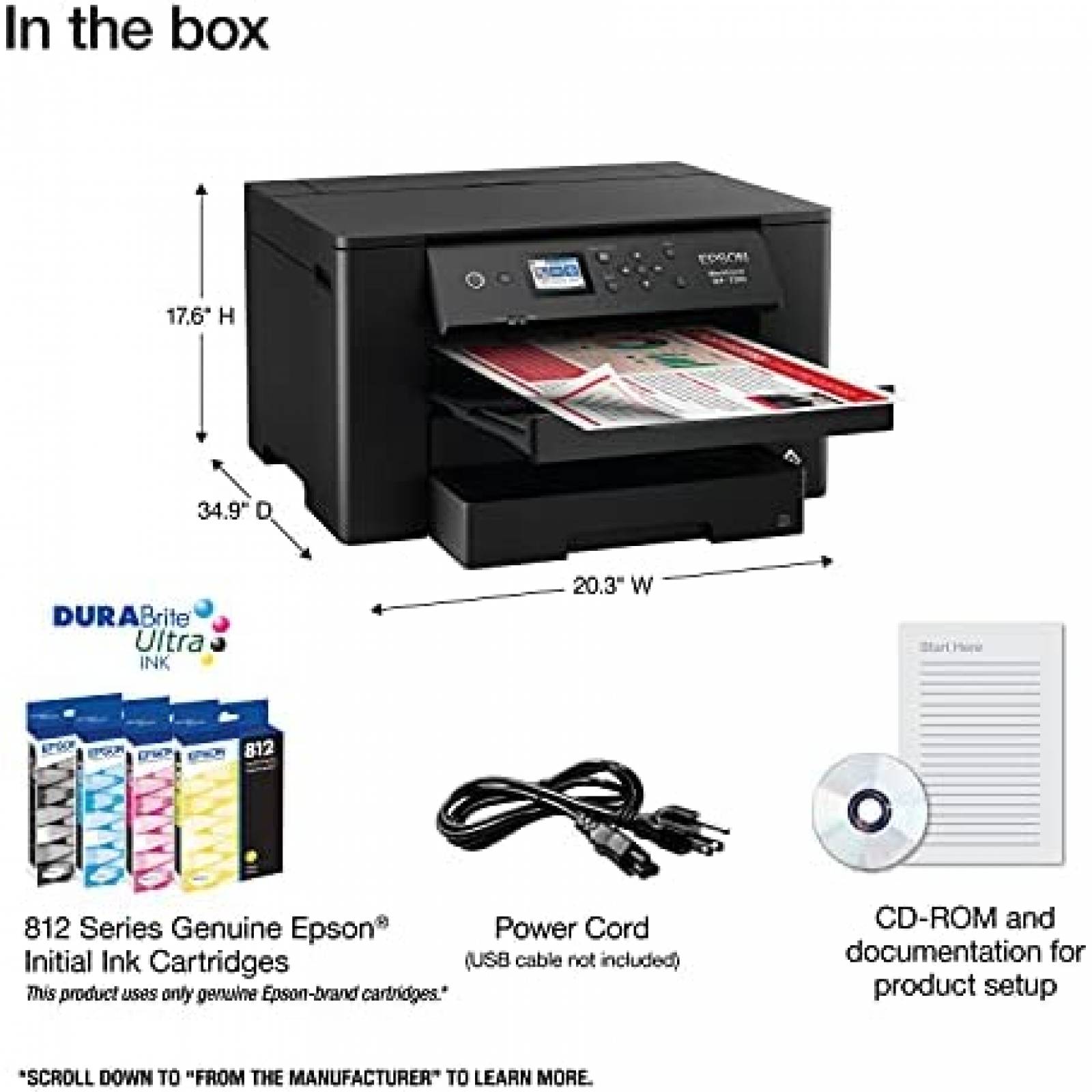 Impresora Multifuncional Epson WorkForce Pro WF-7310 Tinta