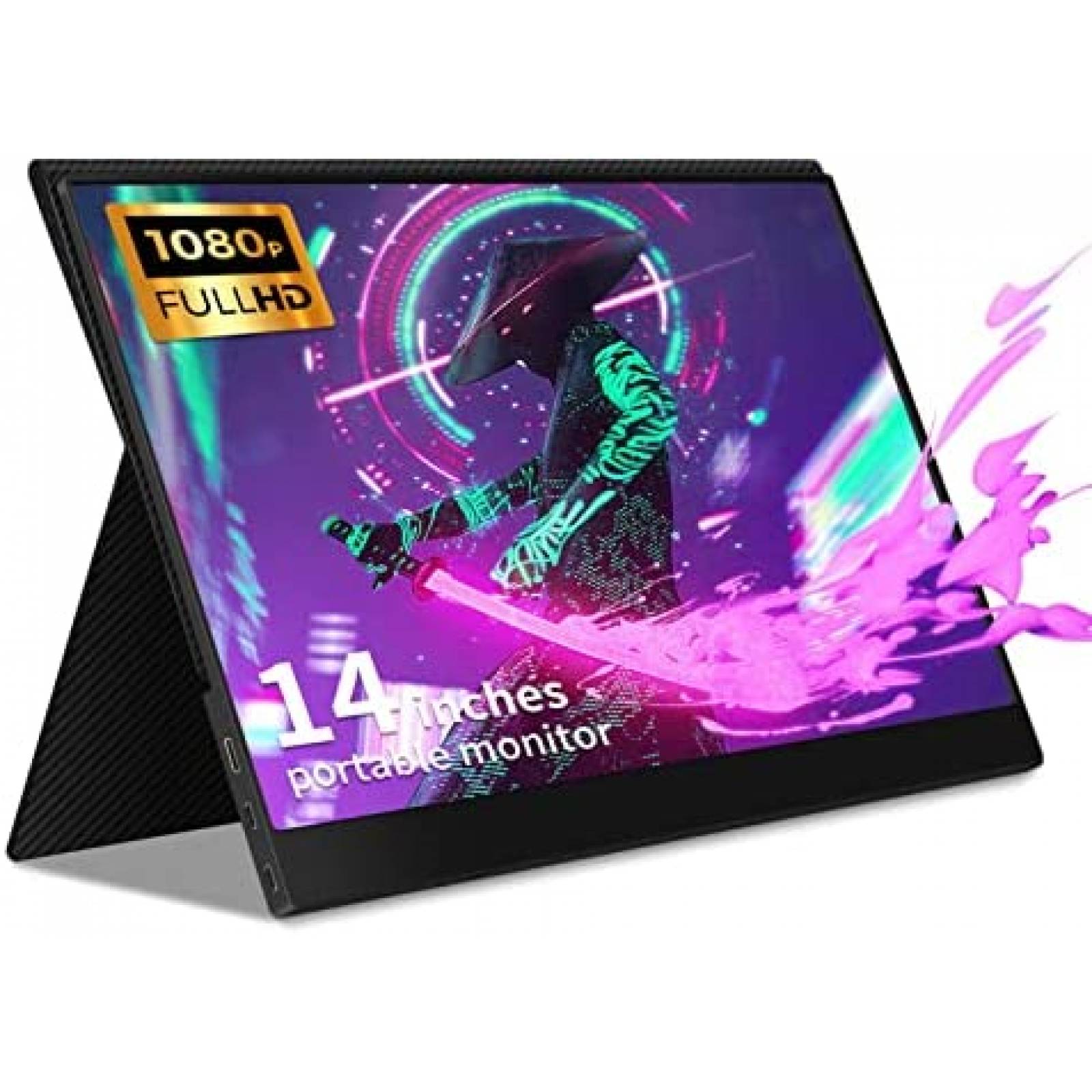 Monitor Portatil JOHNKANG 14'' FHD 1080P HDMI USB-C -Negro