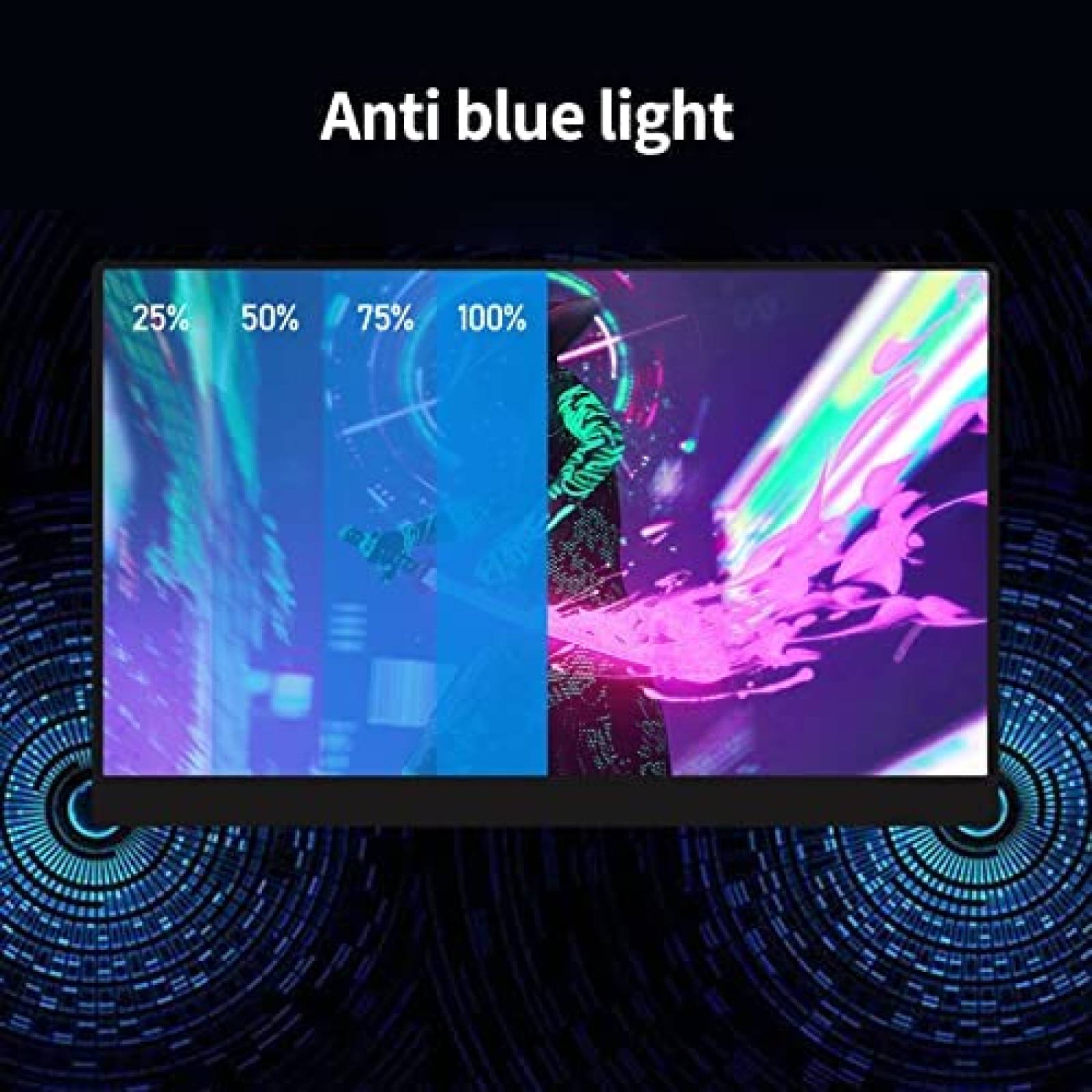 Monitor Portatil JOHNKANG 14'' FHD 1080P HDMI USB-C -Negro