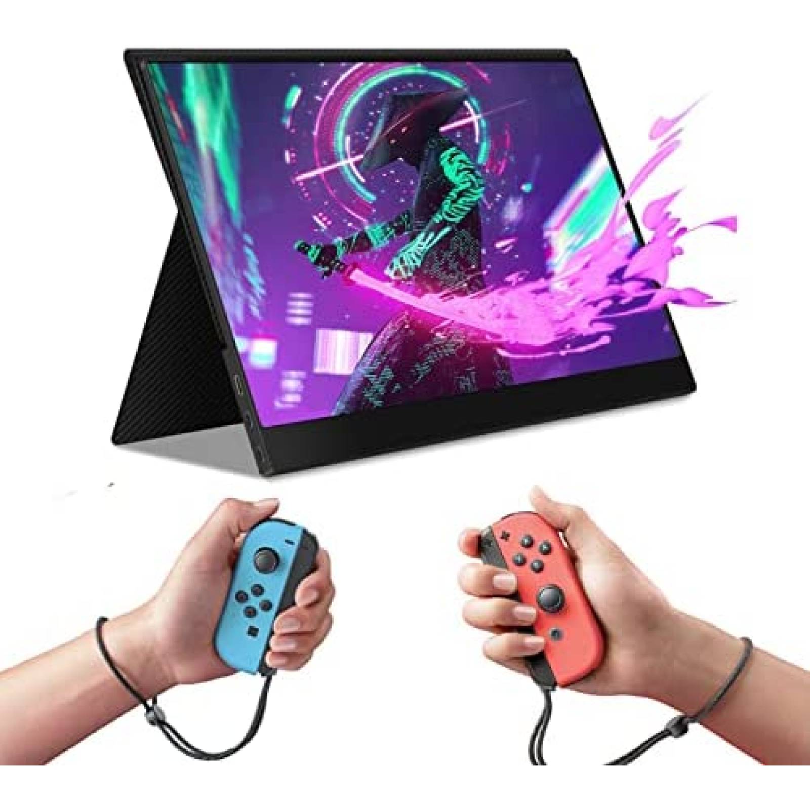 Monitor Portatil JOHNKANG 14'' FHD 1080P HDMI USB-C -Negro