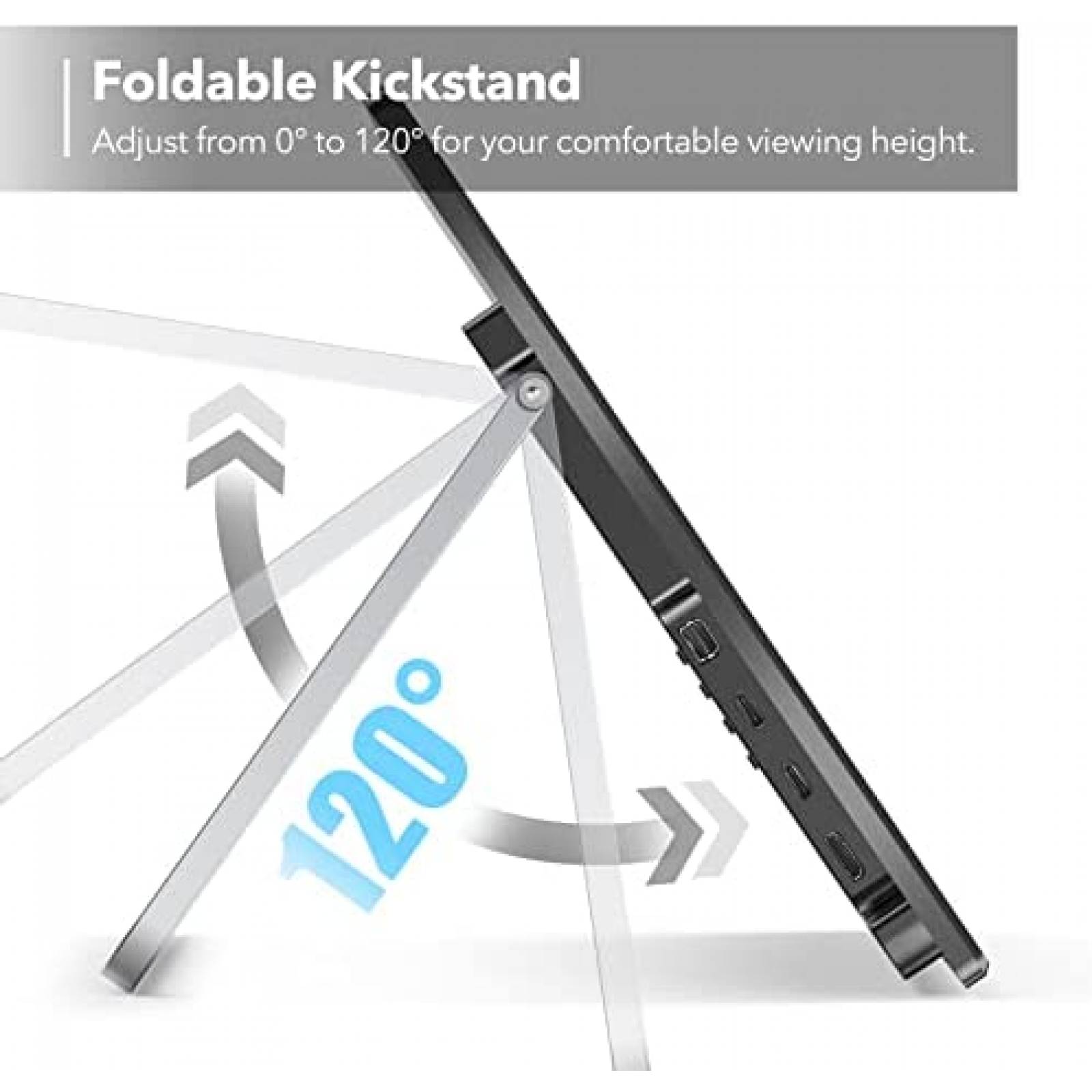 Monitor Portatil Lepow 15.6'' FHD 1080P HDMI 60Hz -Gris