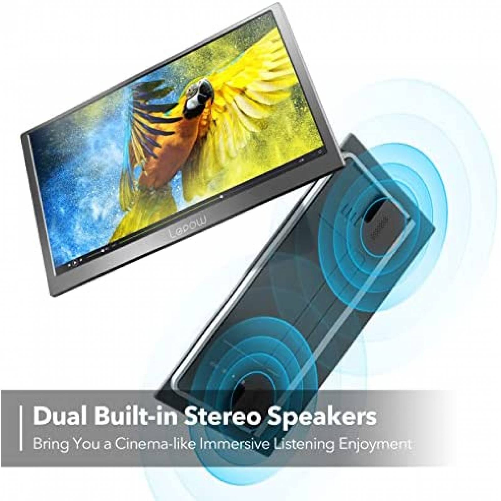 Monitor Portatil Lepow 15.6'' FHD 1080P HDMI 60Hz -Gris