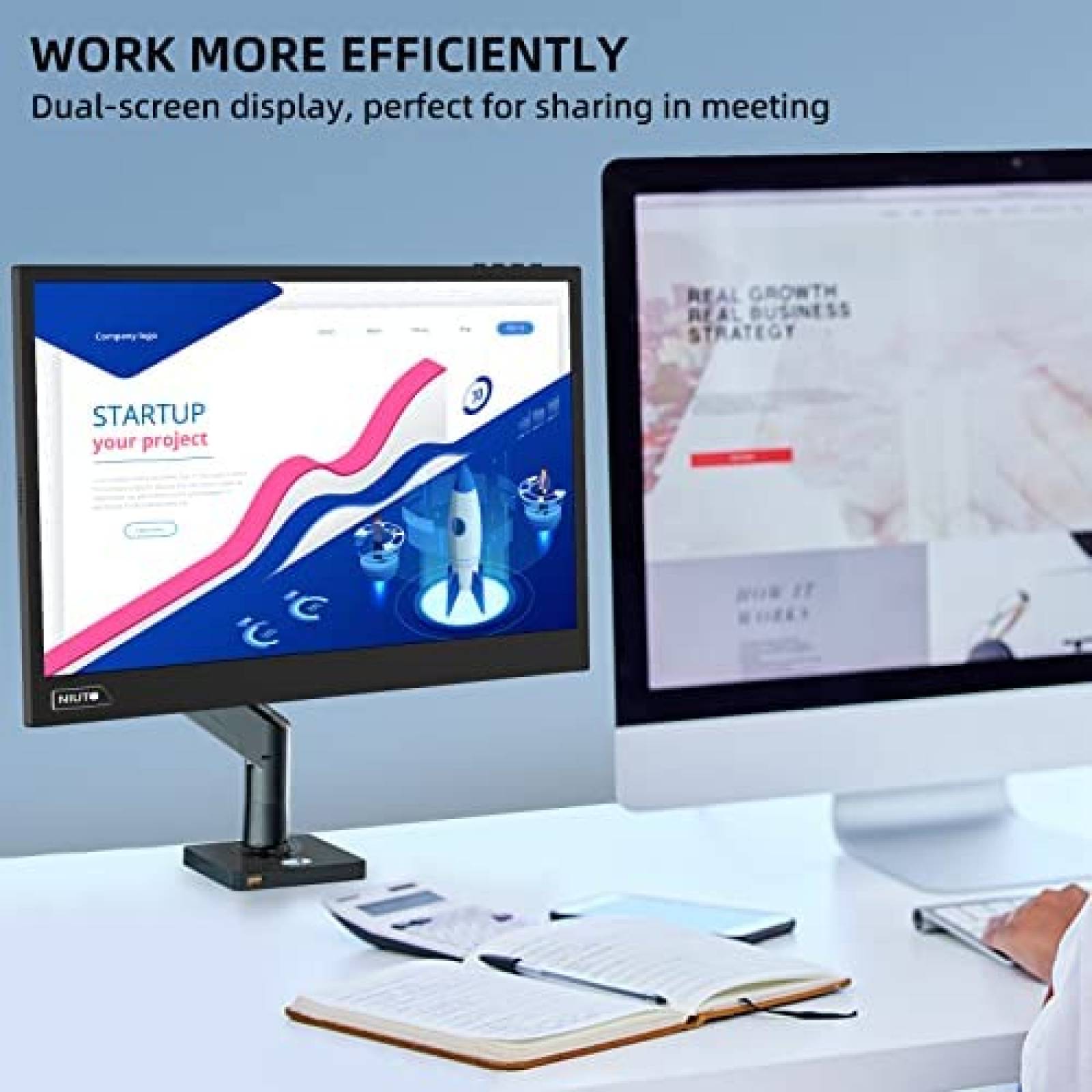 Monitor Portatil NIUTO 17.3'' 144Hz 100%sRGB FHD HDMI -Negro