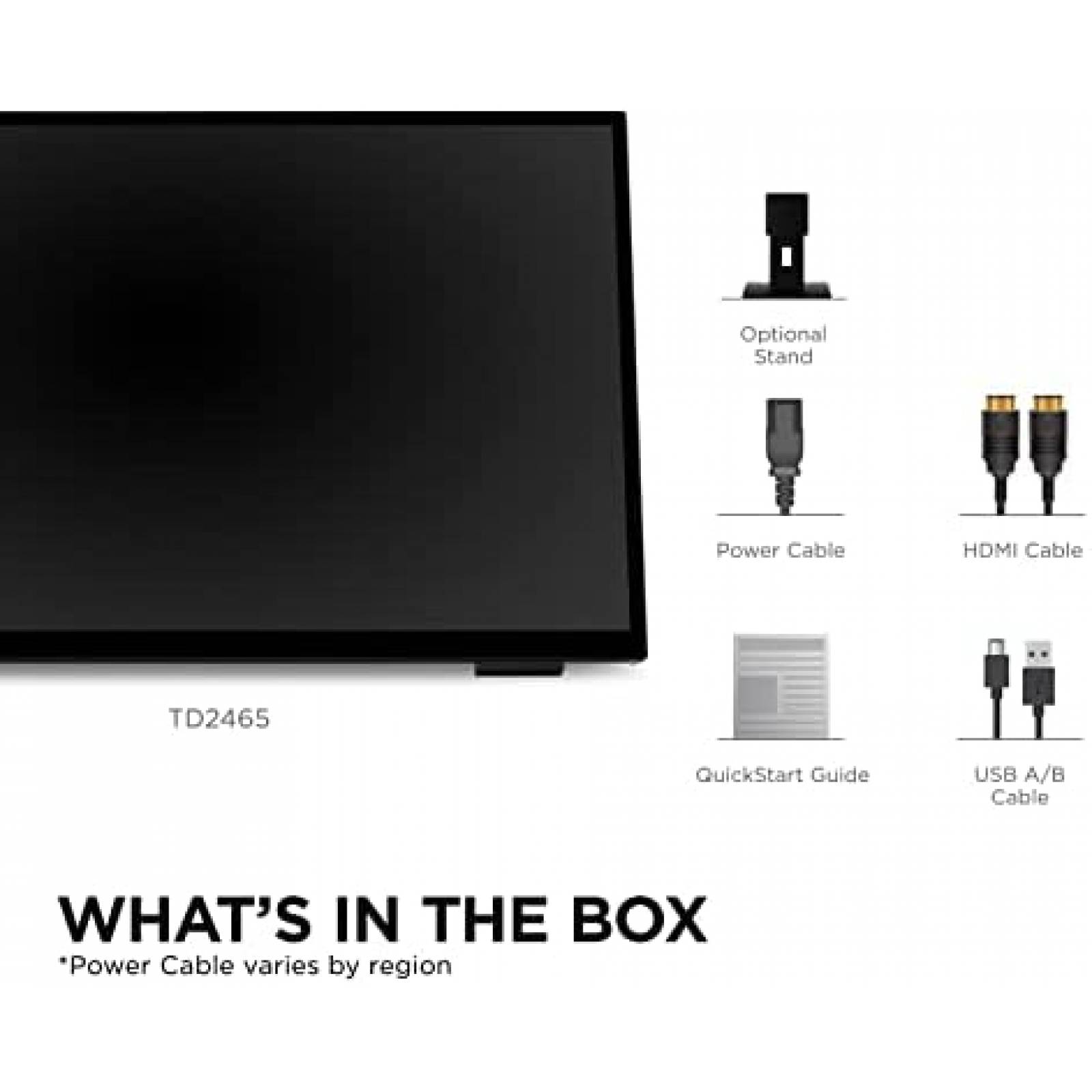 Monitor Tactil ViewSonic TD2465 Profesional 24" con Audio