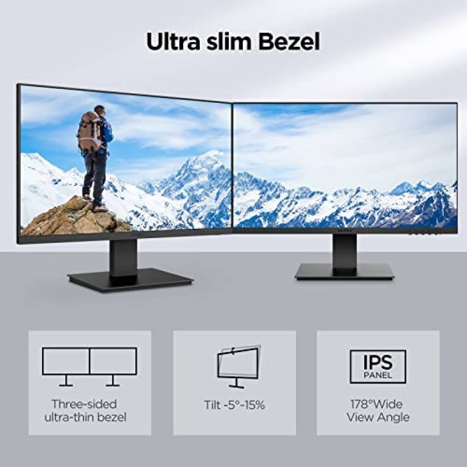 Monitor KOORUI 27'' FHD 1920x1080p 75Hz 5ms HDMI -Gris