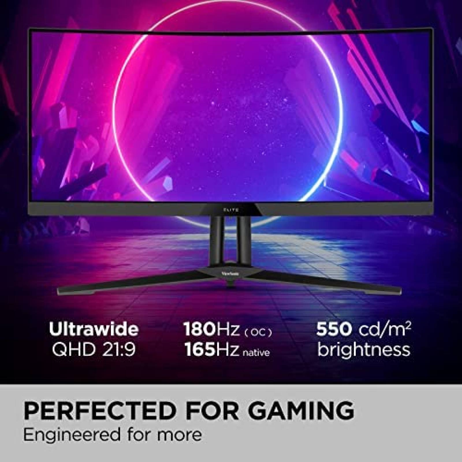 Monitor Curvo ViewSonic XG340C-2K 34" 1440p QHD 180Hz -Negro