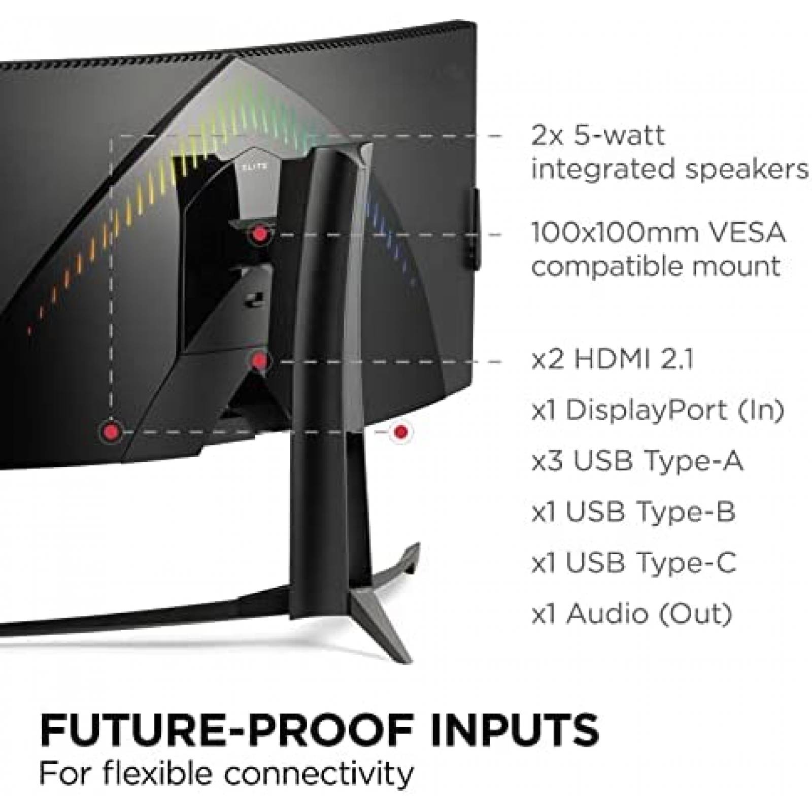 Monitor Curvo ViewSonic XG340C-2K 34" 1440p QHD 180Hz -Negro