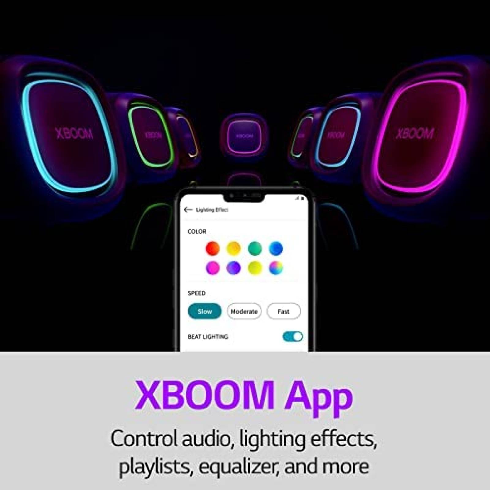 Bocina Bluetooth LG XBOOM Go Luz Led Resistente IP67 18H -N