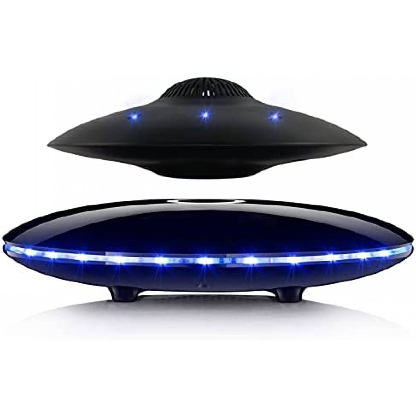 Bocina Bluetooth RUIXINDA Magnetico Led Nave Levitando -Neg