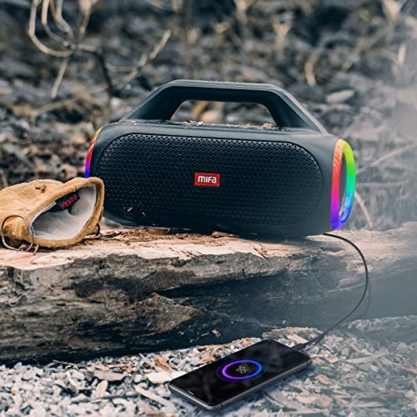 Bocina Bluetooth MIFA WildBox Party Resistente IPX7 24H -Neg