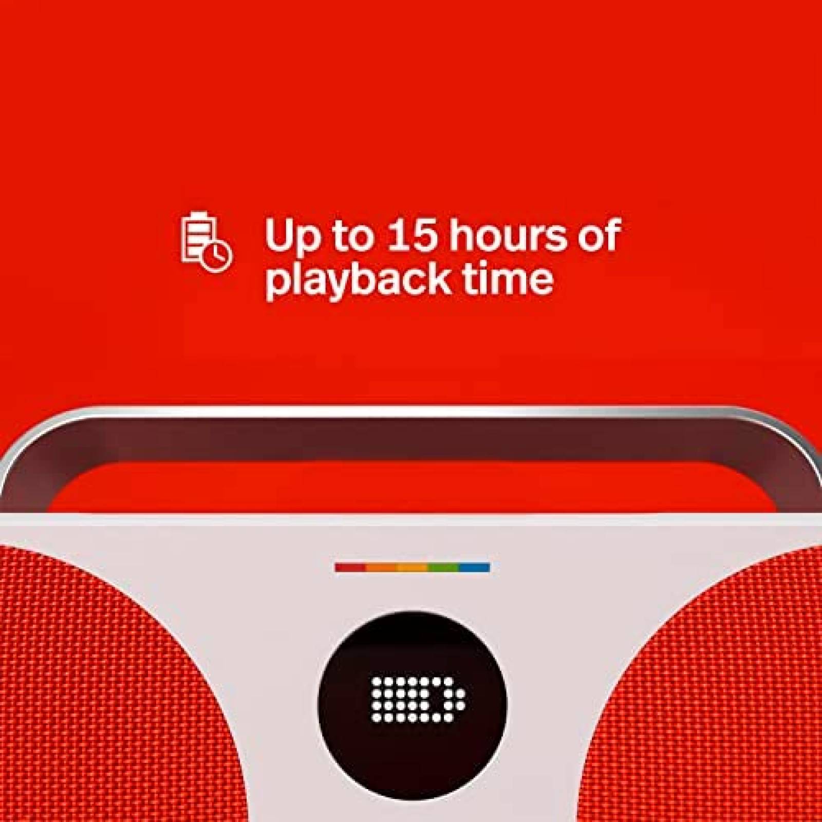 Bocina Bluetooth Polaroid P3 Boombox Retro Futurista -Blanco