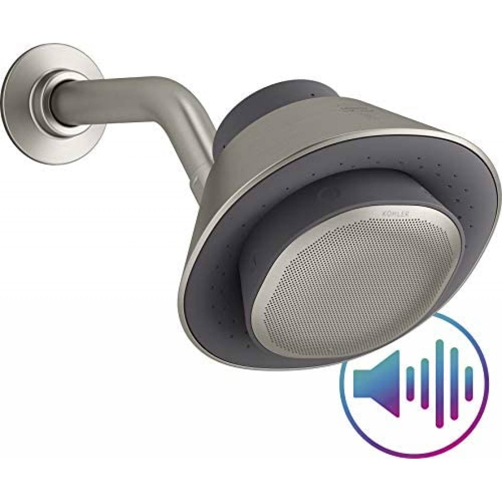 Regadera con Bocina Bluetooth KOHLER Moxie Alexa -Gris
