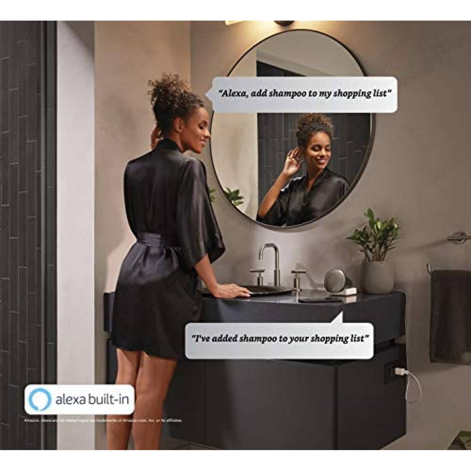 Regadera con Bocina Bluetooth KOHLER Moxie Alexa -Gris