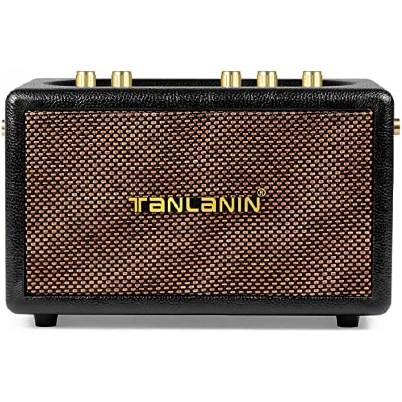 Bocina Bluetooth TANLANIN Vintage Retro Tweeter Woofer -Neg