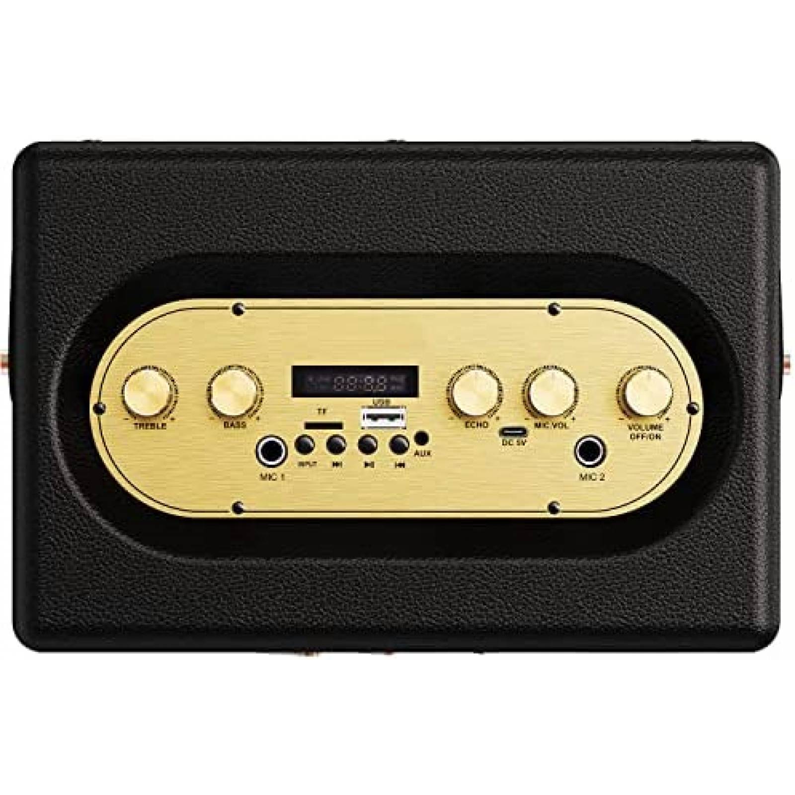 Bocina Bluetooth TANLANIN Vintage Retro Tweeter Woofer -Neg