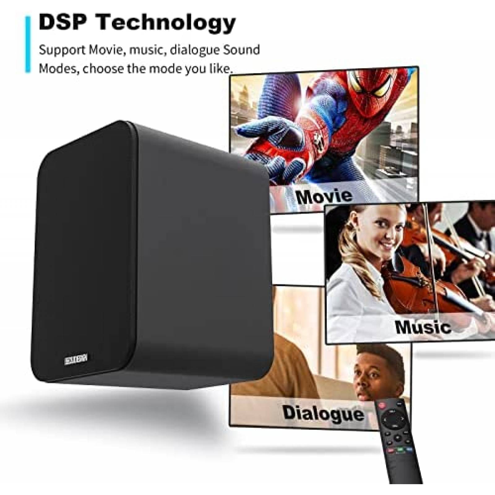 Set de Bocinas para Repisa BESTISAN SR04 RCA Bluetooth USB