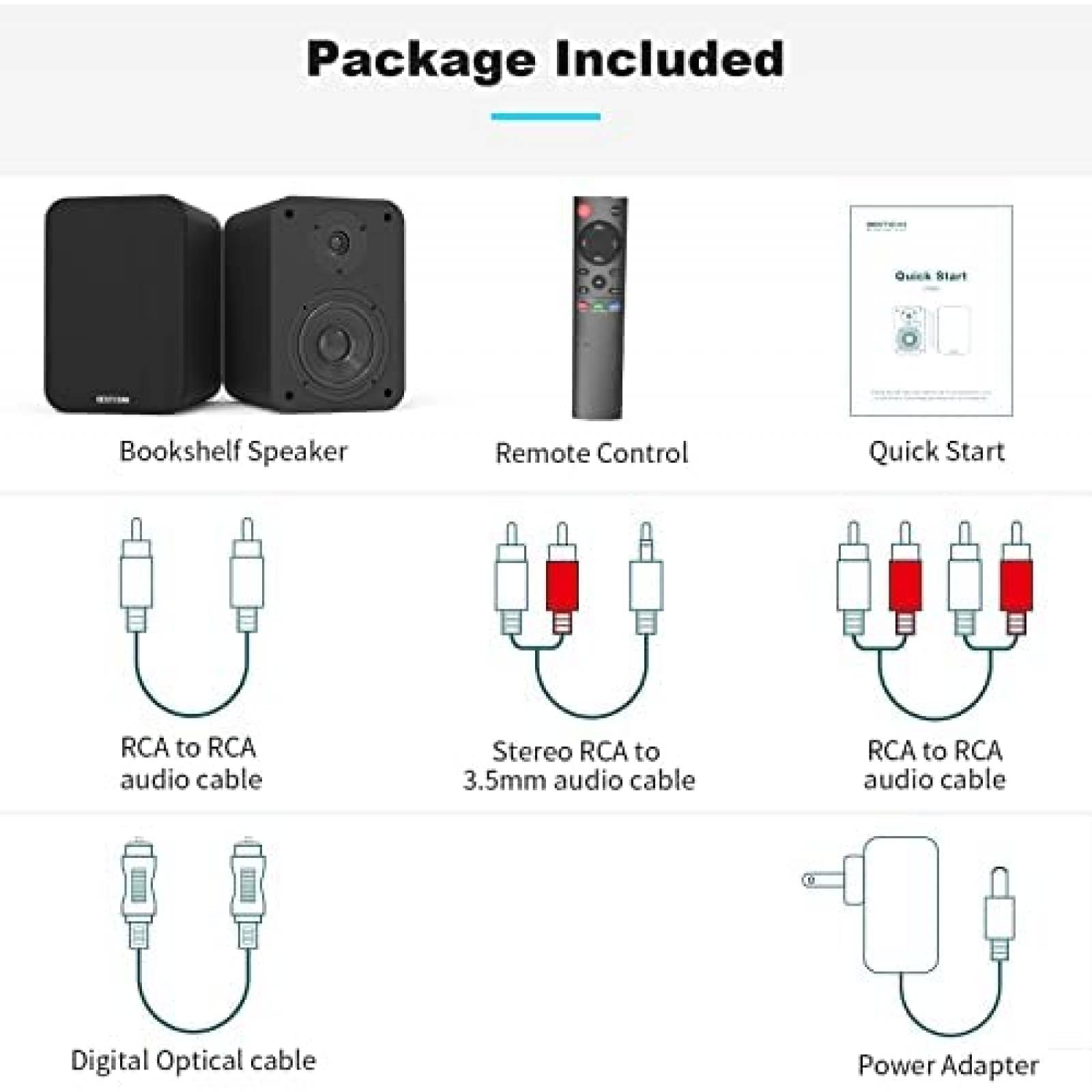 Set de Bocinas para Repisa BESTISAN SR04 RCA Bluetooth USB