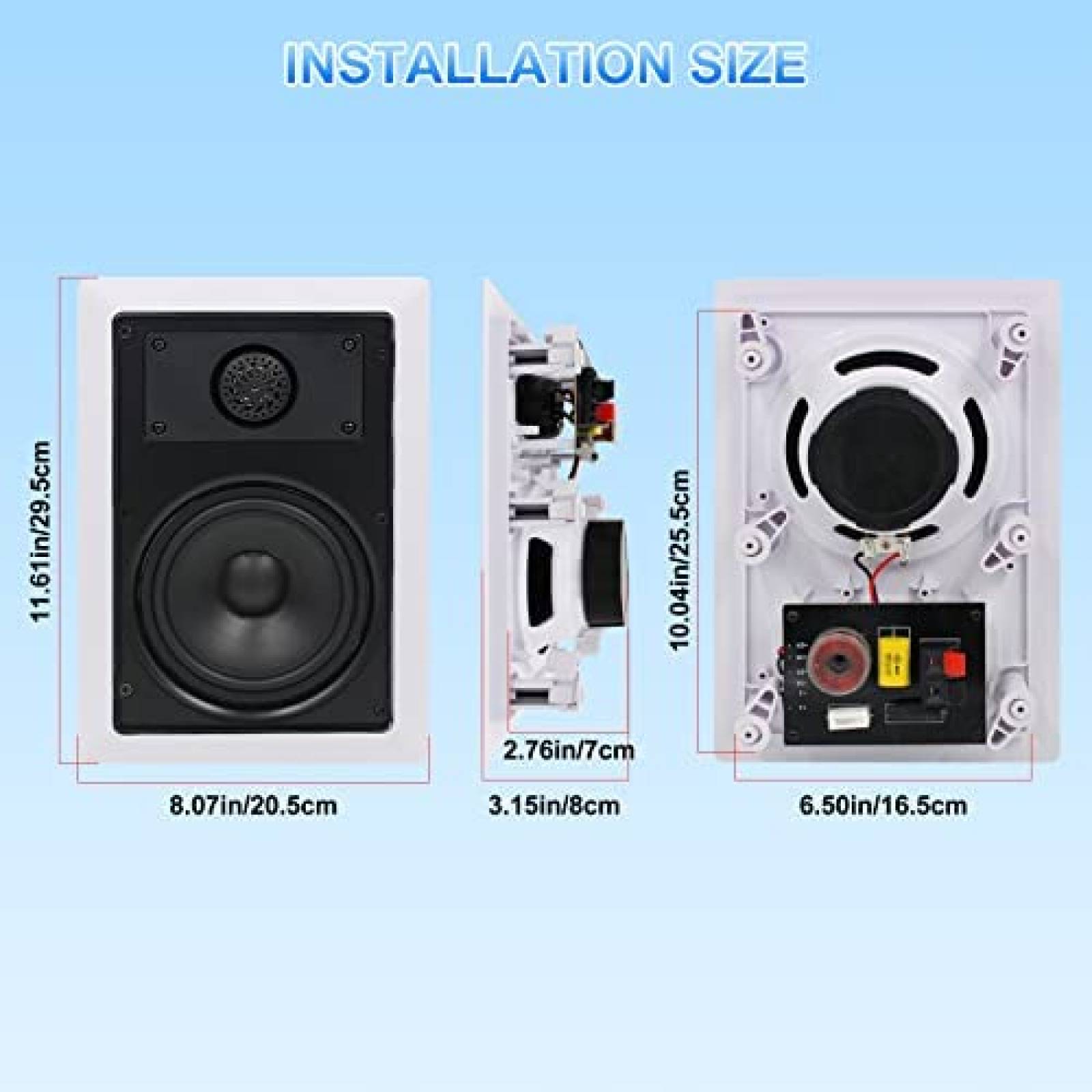 2 Bocinas para Techo Herdio HCS5030 5.25" 600W Bluetooth