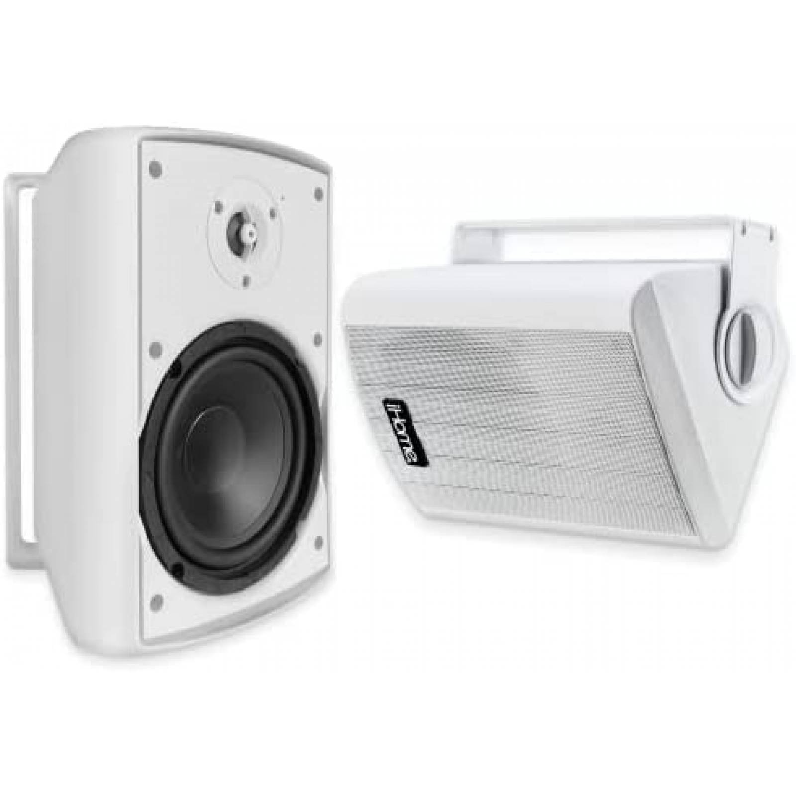 Altavoces iHome 4" 100W Bluetooth Para Exterior -Blanco