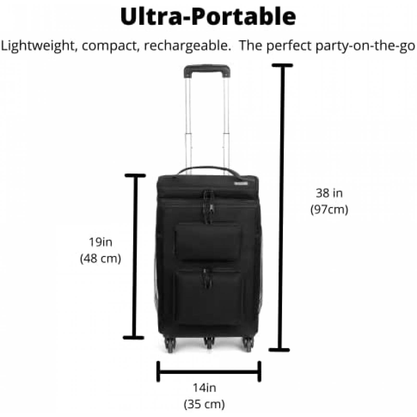 Hielera Super Real con Bocina Portatil Bluetooth USB -Negro