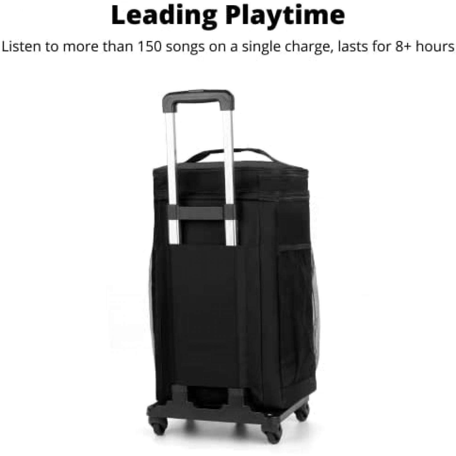 Hielera Super Real con Bocina Portatil Bluetooth USB -Negro