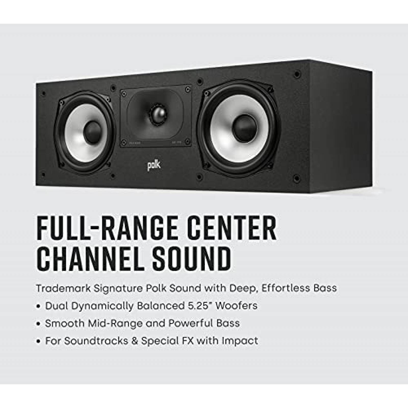 Paquete de Bocinas Polk Audio Atmos Sonido Dinamico -Negro