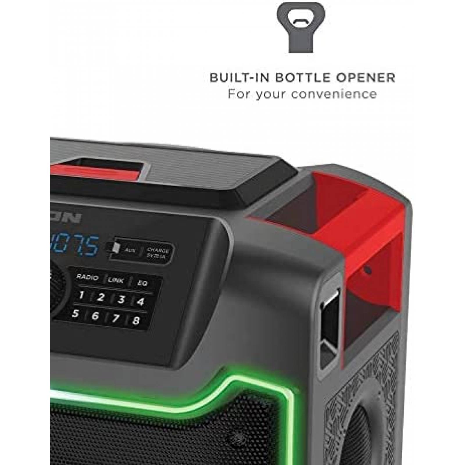 Bocina Bluetooth ION iPA125C Pathfinder 280 Radio FM -Negro
