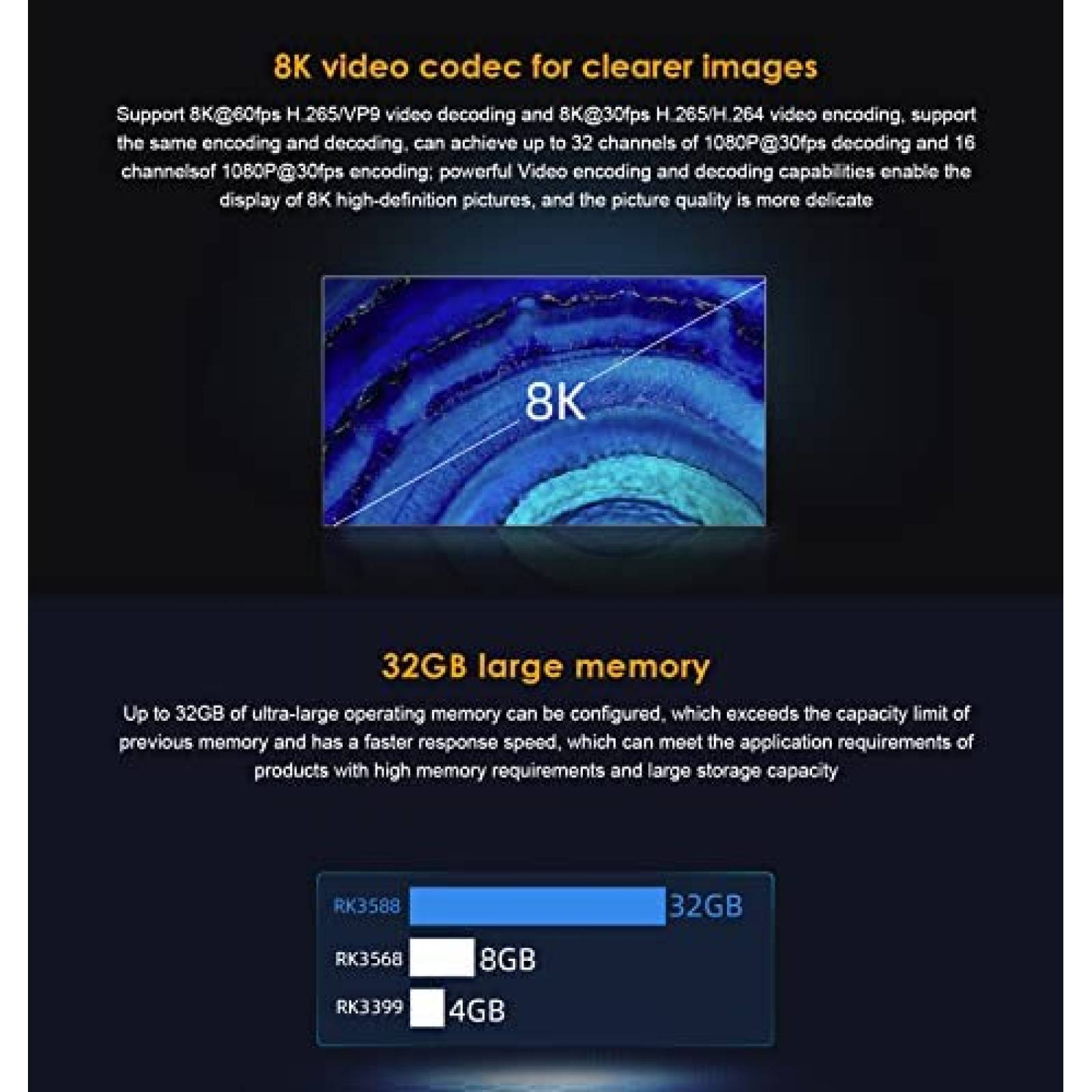 Placa base WayPonDEV ITX-3588J 4 GB RAM + 32 GB EMMC -Negro