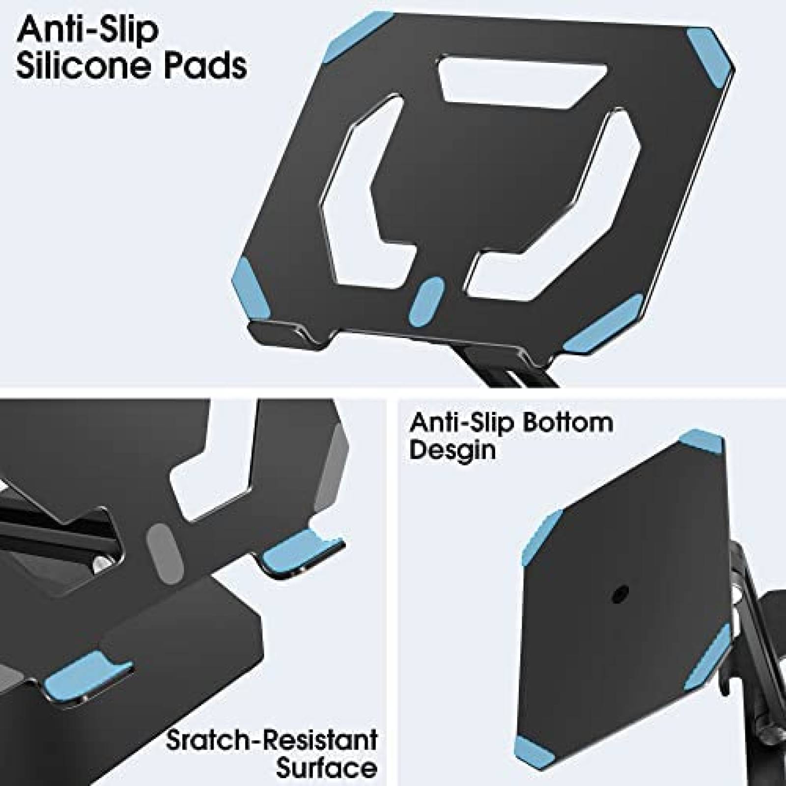 Soporte Ajustable Arae de 360 para iPad Air/Pro -Negro