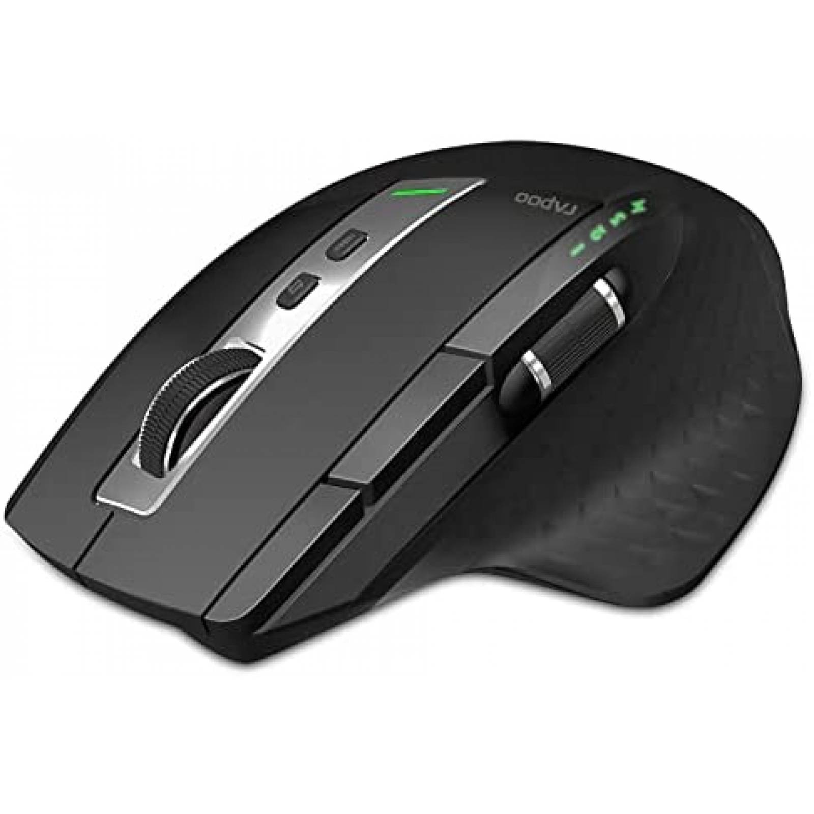 Mouse Bluetooth Rapoo Recargable con DPI Ajustable -Negro