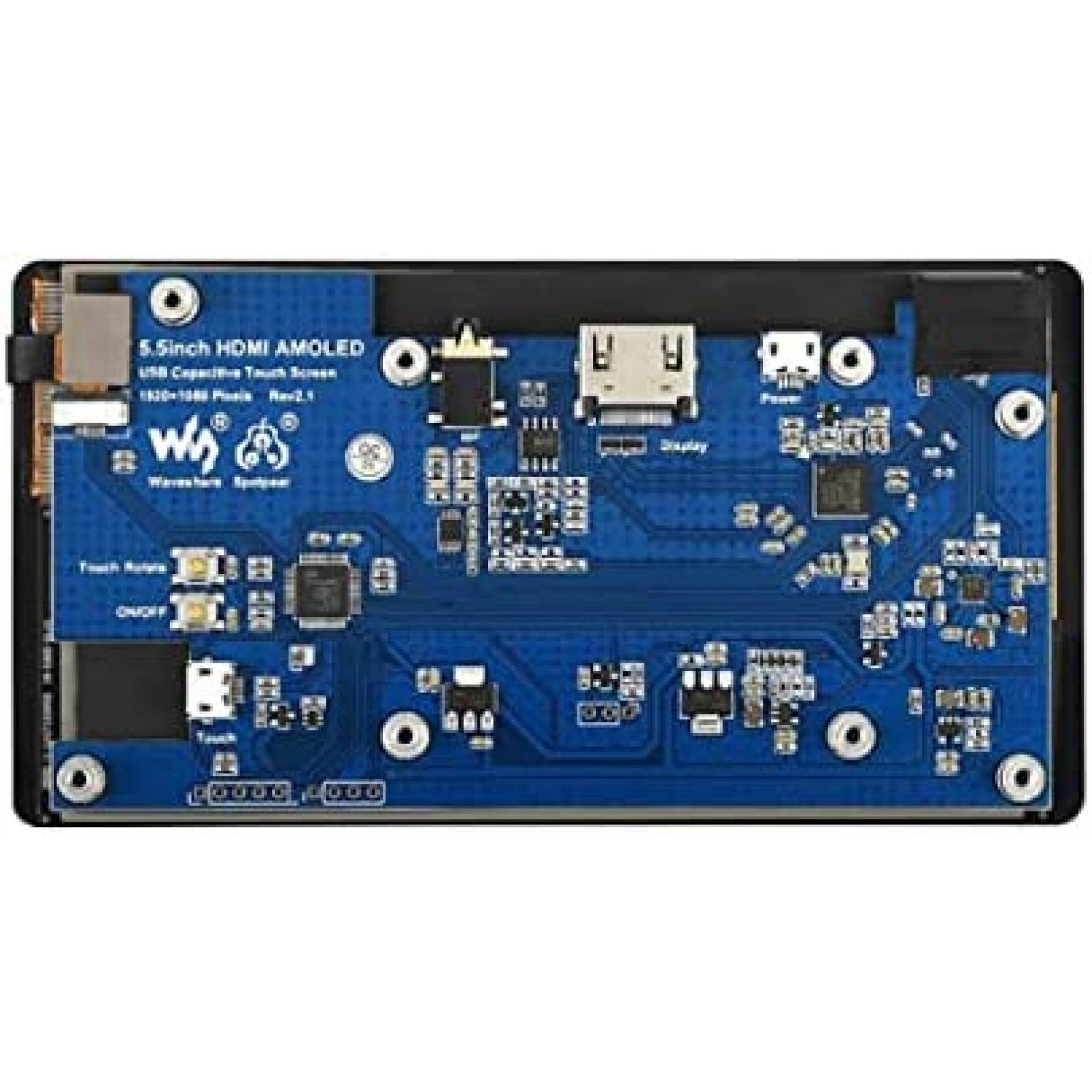 Pantalla AMOLED Waveshare Para Raspberry Pi -Negro