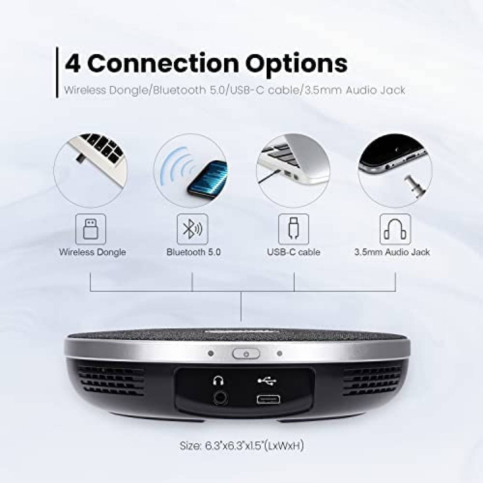 Camara Web TONGVEO 1080p HD 51.3 10x Zoom PTZ SD Bluetooth