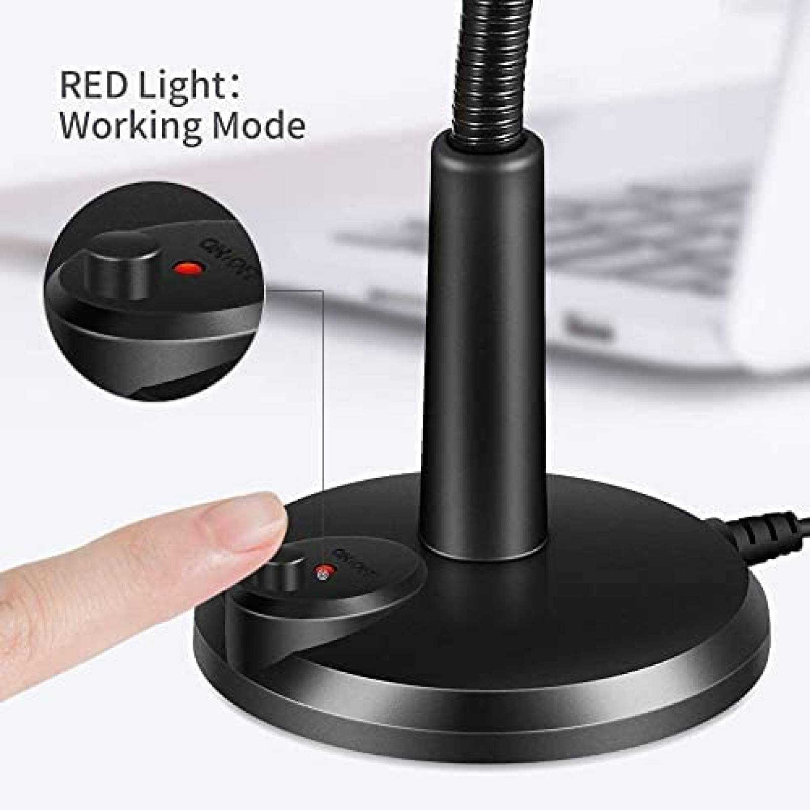 Camara Web Dericam 1080p FHD Autoenfoque + Mic 360 -Negro