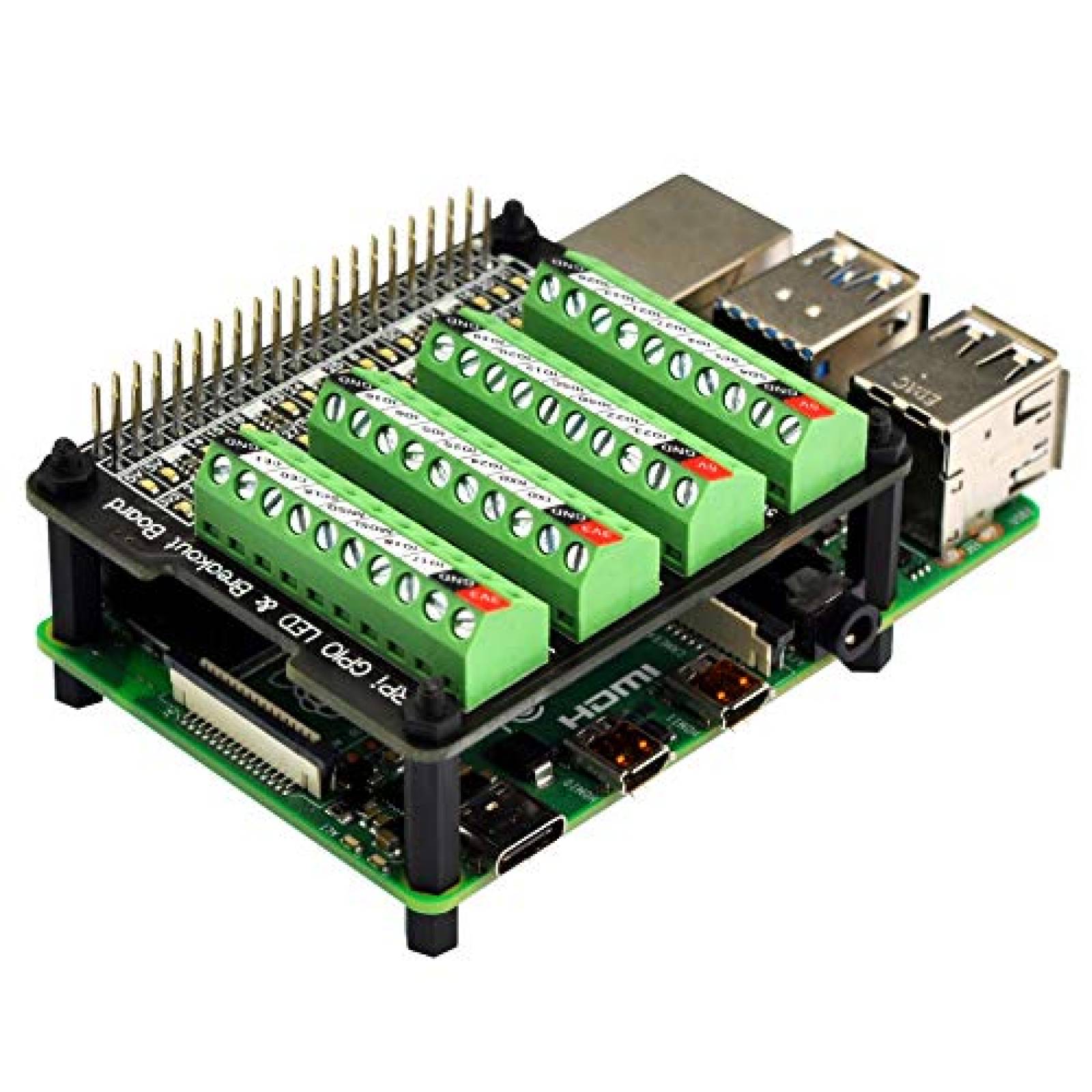 Rpi GPIO HCDC LED Para Raspberry Pi A+3A+B+2B -Verde