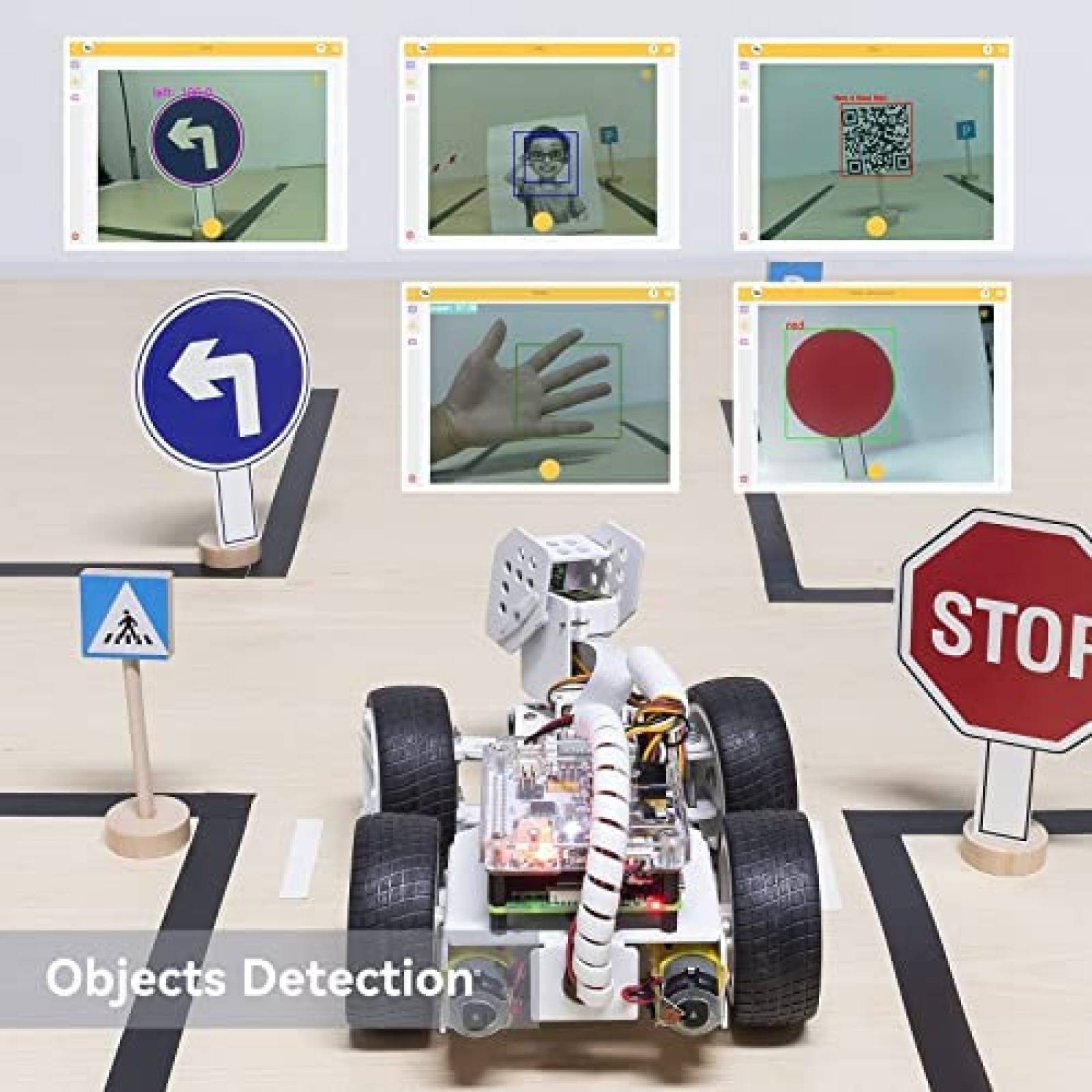 Tablet SunFounder RasPad 3.0 Smart Video Robot Kit -Negro