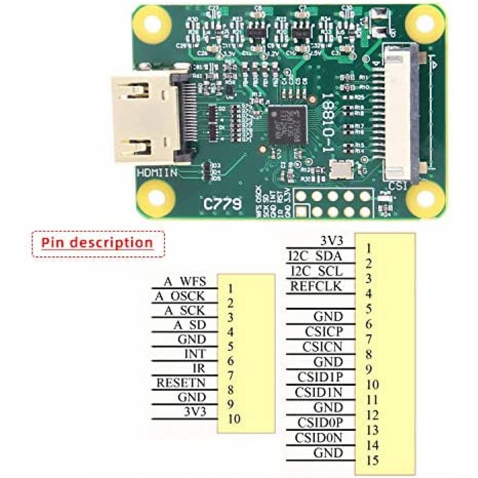 Jetson Nano WayPonDEV 4GB RAM 16GB eMMC Robot -Blanco