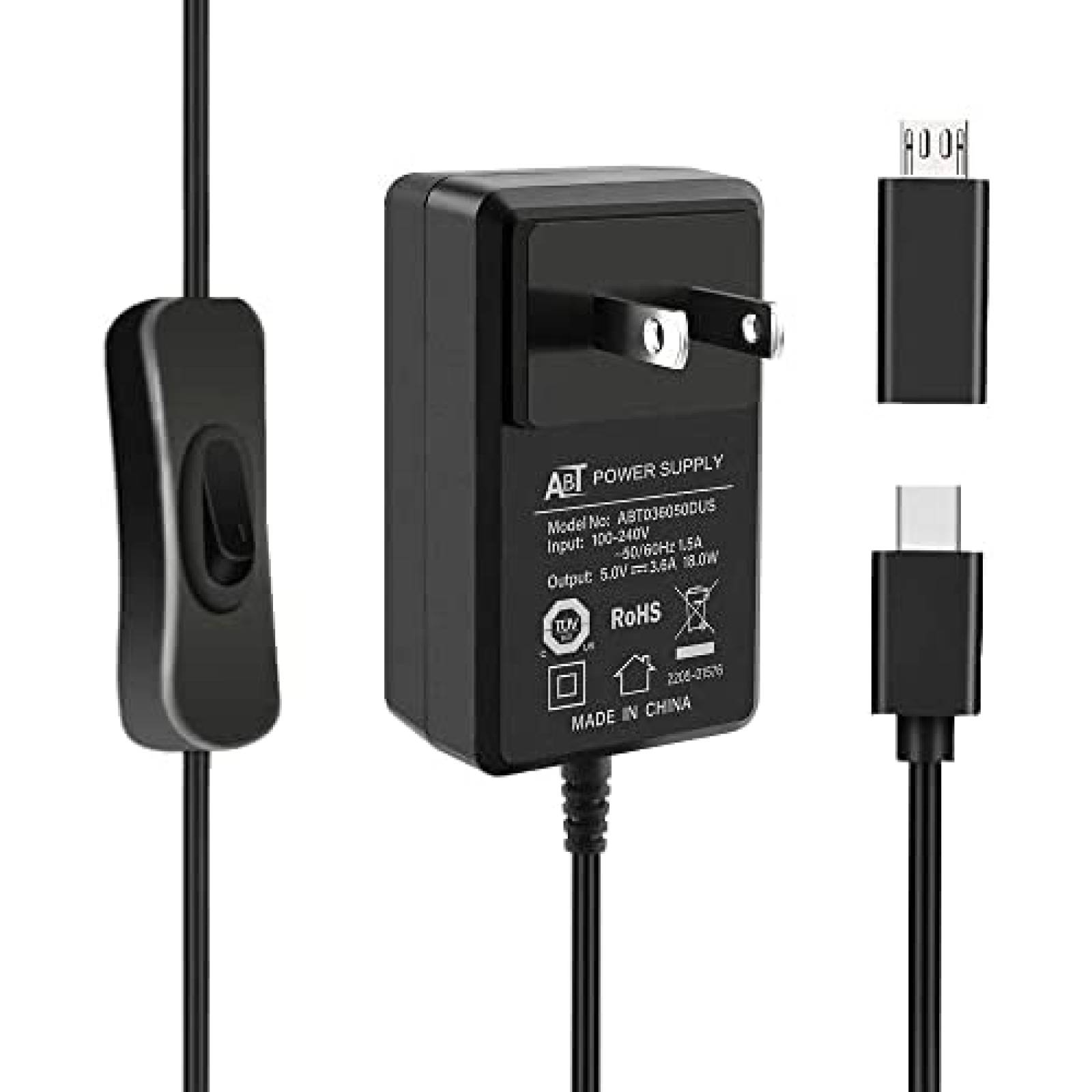 Fuente de Alimentacion GeeekPi para Raspberry Pi 18W 5V 3.6A