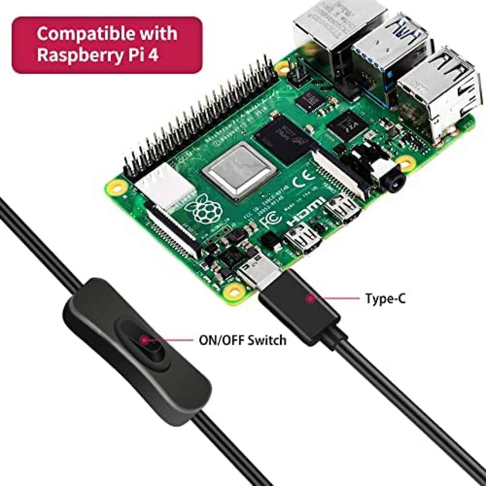 Fuente de Alimentacion GeeekPi para Raspberry Pi 18W 5V 3.6A