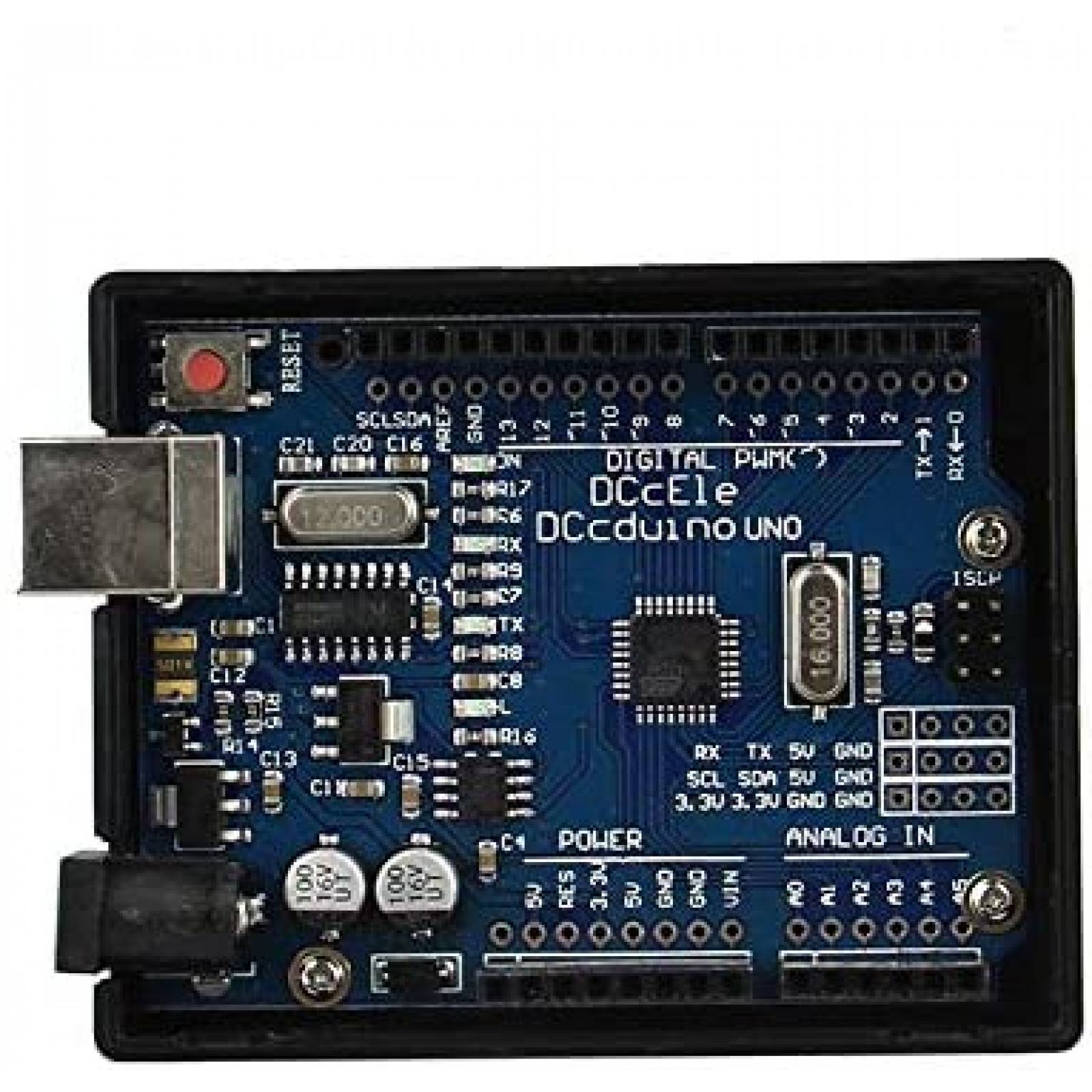 Carcasa Protectora Geekworm ABS Para Arduino UNO R3 -Negro