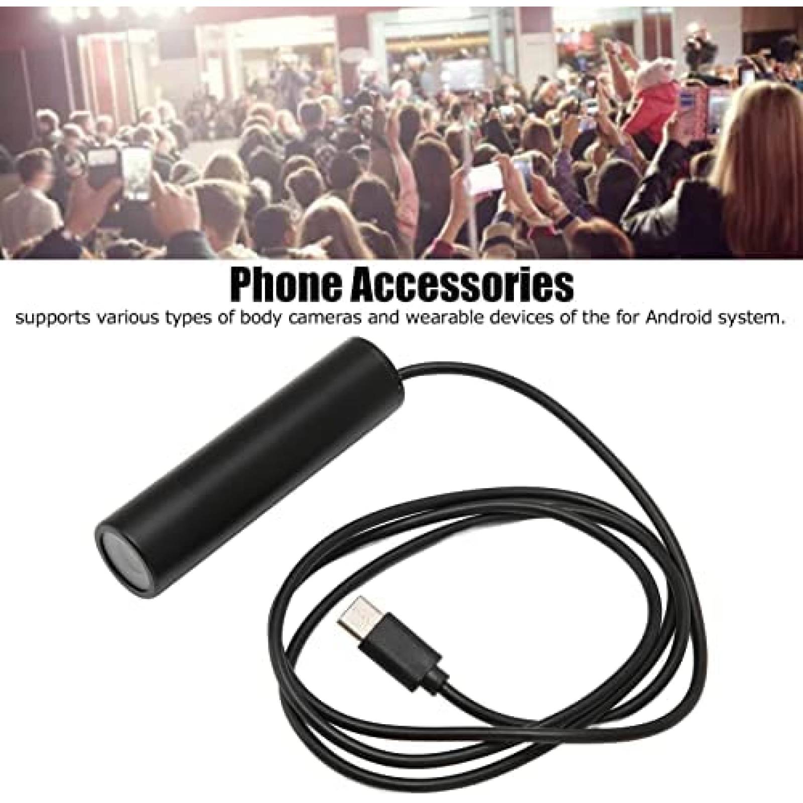 Camara Web Vbestlife 1080p para Celular PC USB C -Negro