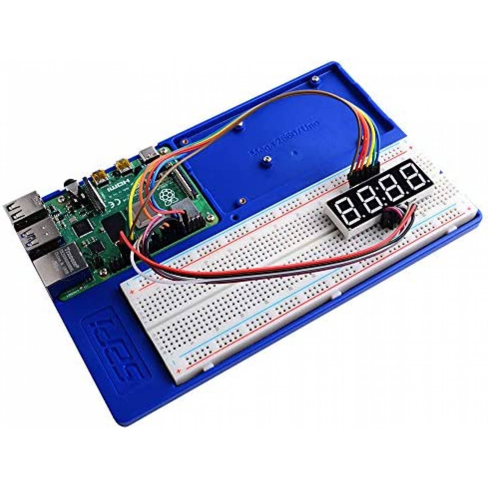GeeekPi Soporte De Rack De 2U De 10 Pulgadas Para Raspberry Pi 5, Con 4 Adaptadores PCIe A M.2 NVMe SSD, Compatible Con DeskPi RackMate T1/T0/T2/T0 Plus/T1 Plus Rack De Servidores