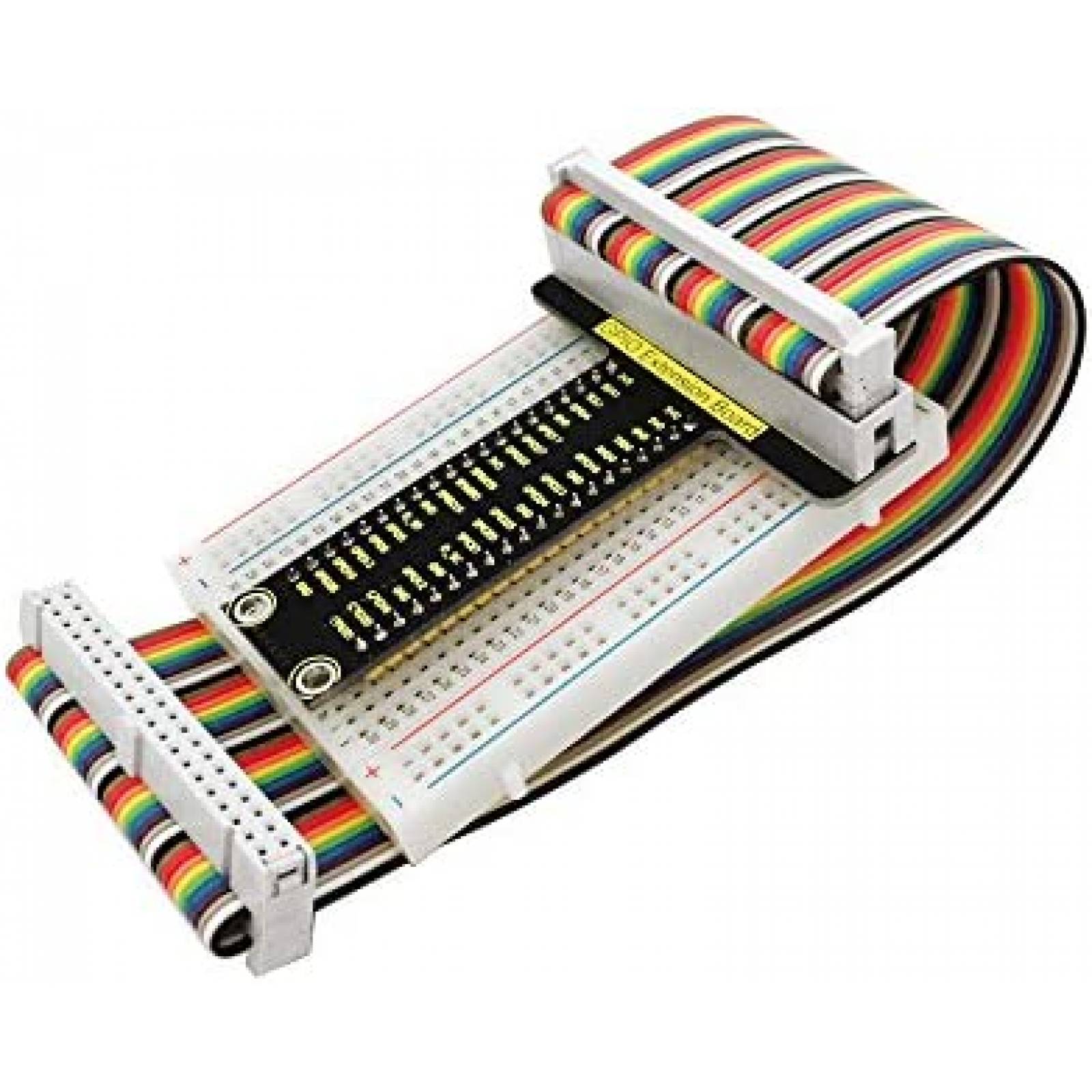 Kit Breakout KEYESTUDIO GPIO Cable de Cinta, Placa -Negro