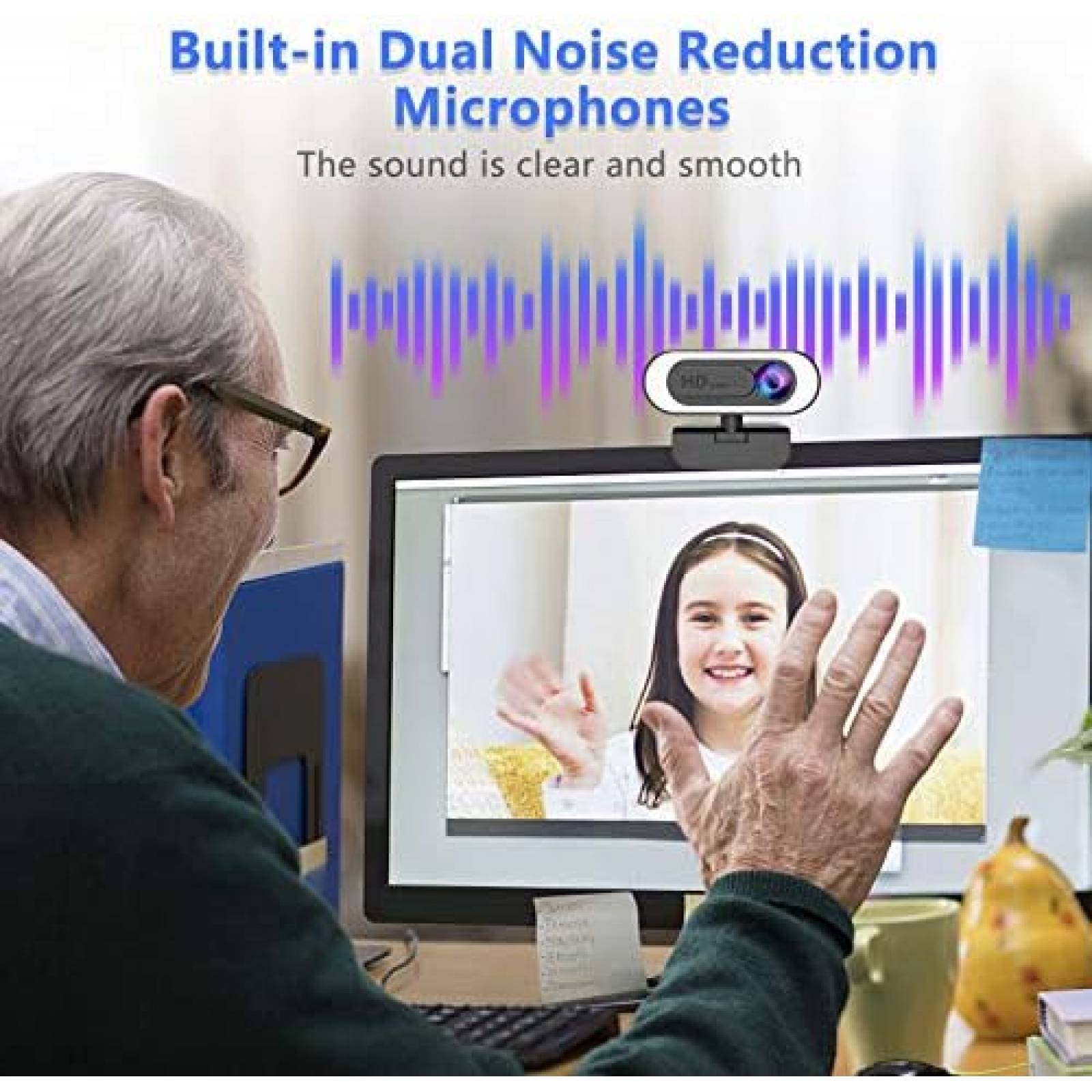 Camara Web ZZCP 2K FHD 120 Aro de Luz 3 Modos + Tripie