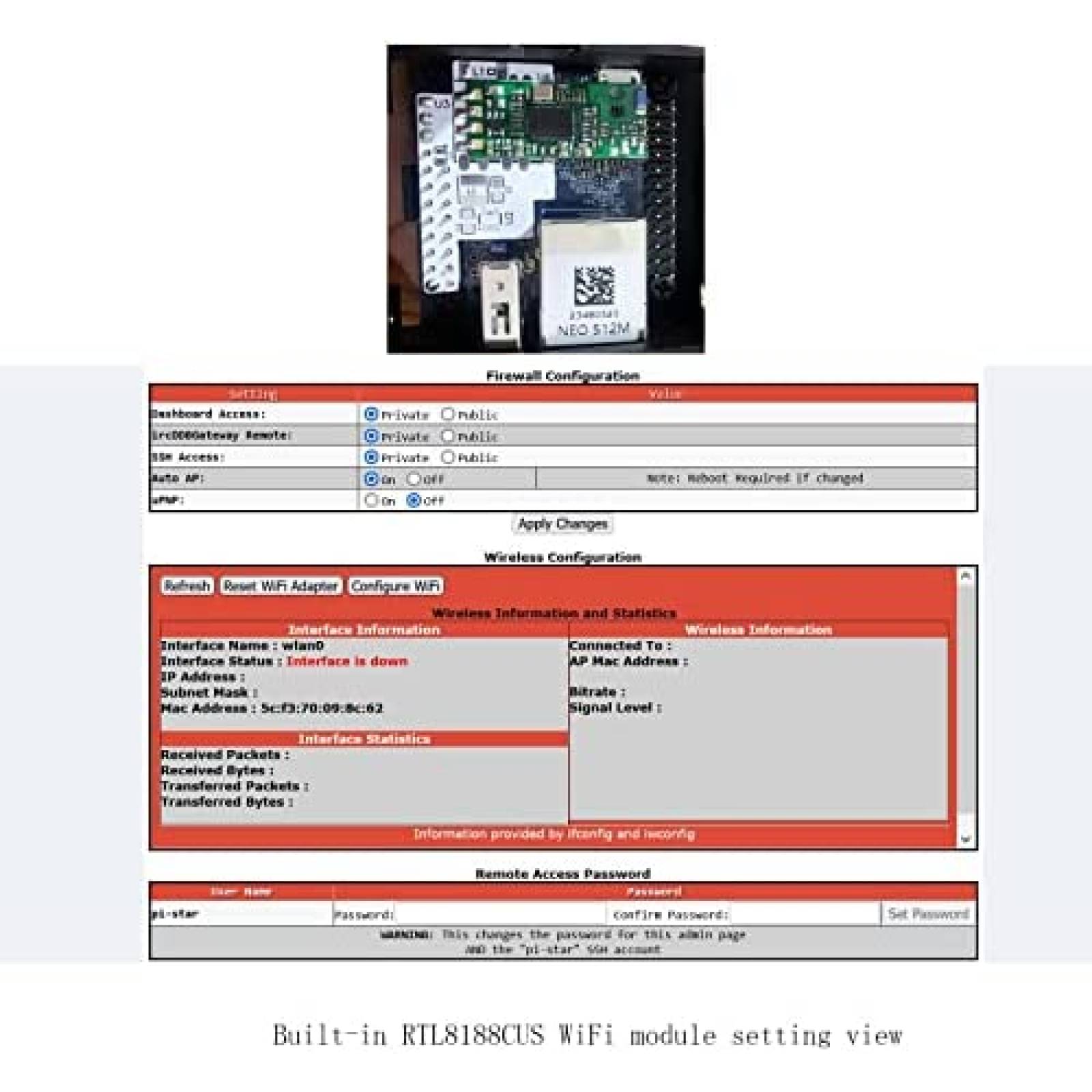 Nano Hotspot GOOZEEZOO MMDVM OLED Display WIFI -Negro
