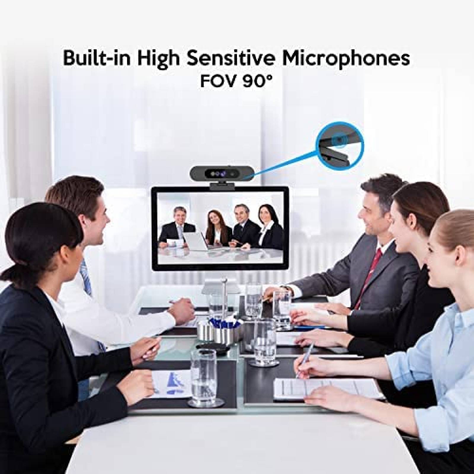 Camara Web TOALLIN 1080p FHD 90 Reconocimiento Facial