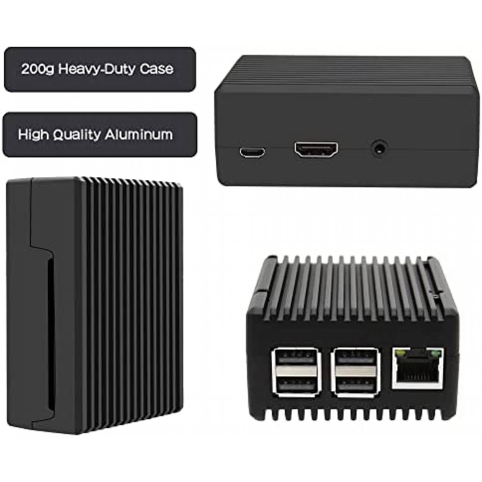 Funda Raspberry Pi Geekworm Model B Aleacion De Aluminio