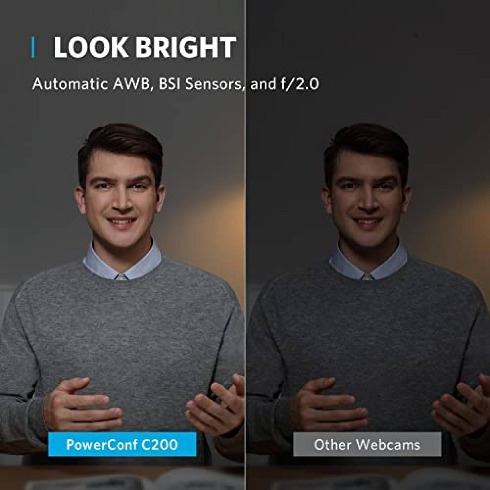 Camara Web Anker PowerConf C200 2K 95 FHD Cancela Ruido