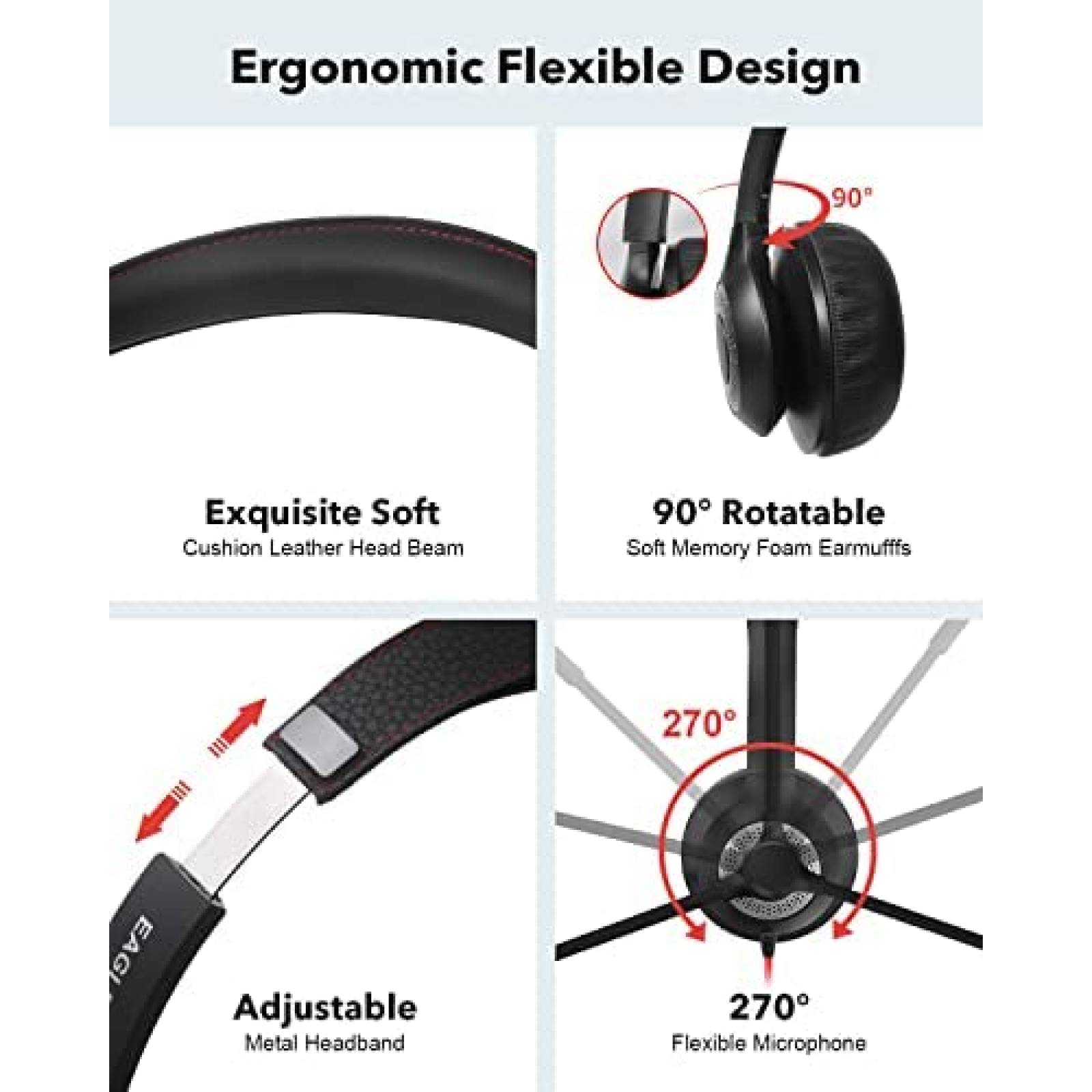 Audifonos Alambricos JIAMQISHI Microfono Cancelacion Ruido