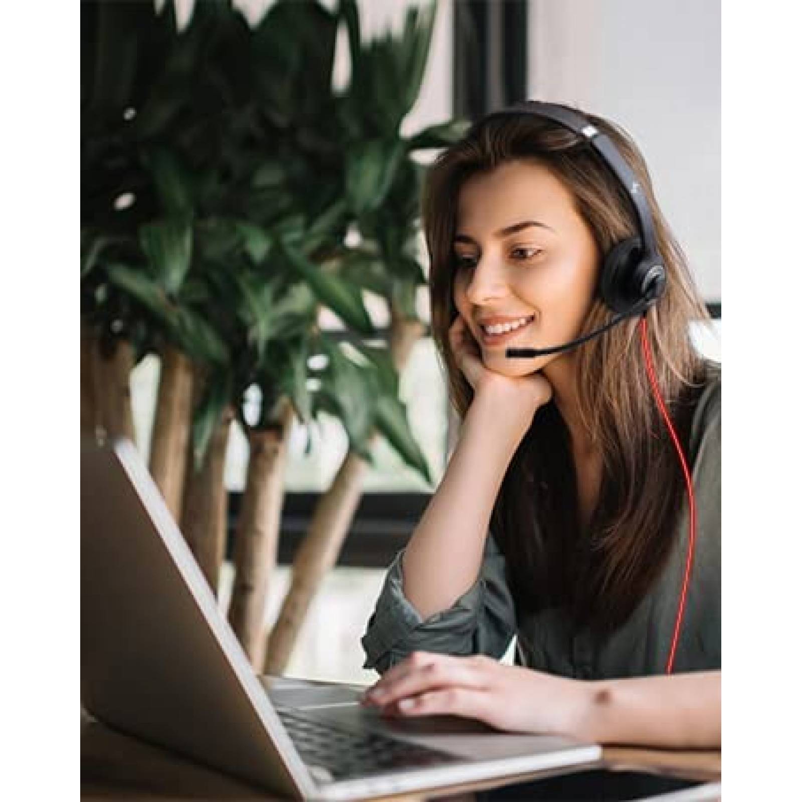 Audifonos Alambricos JIAMQISHI Microfono Cancelacion Ruido