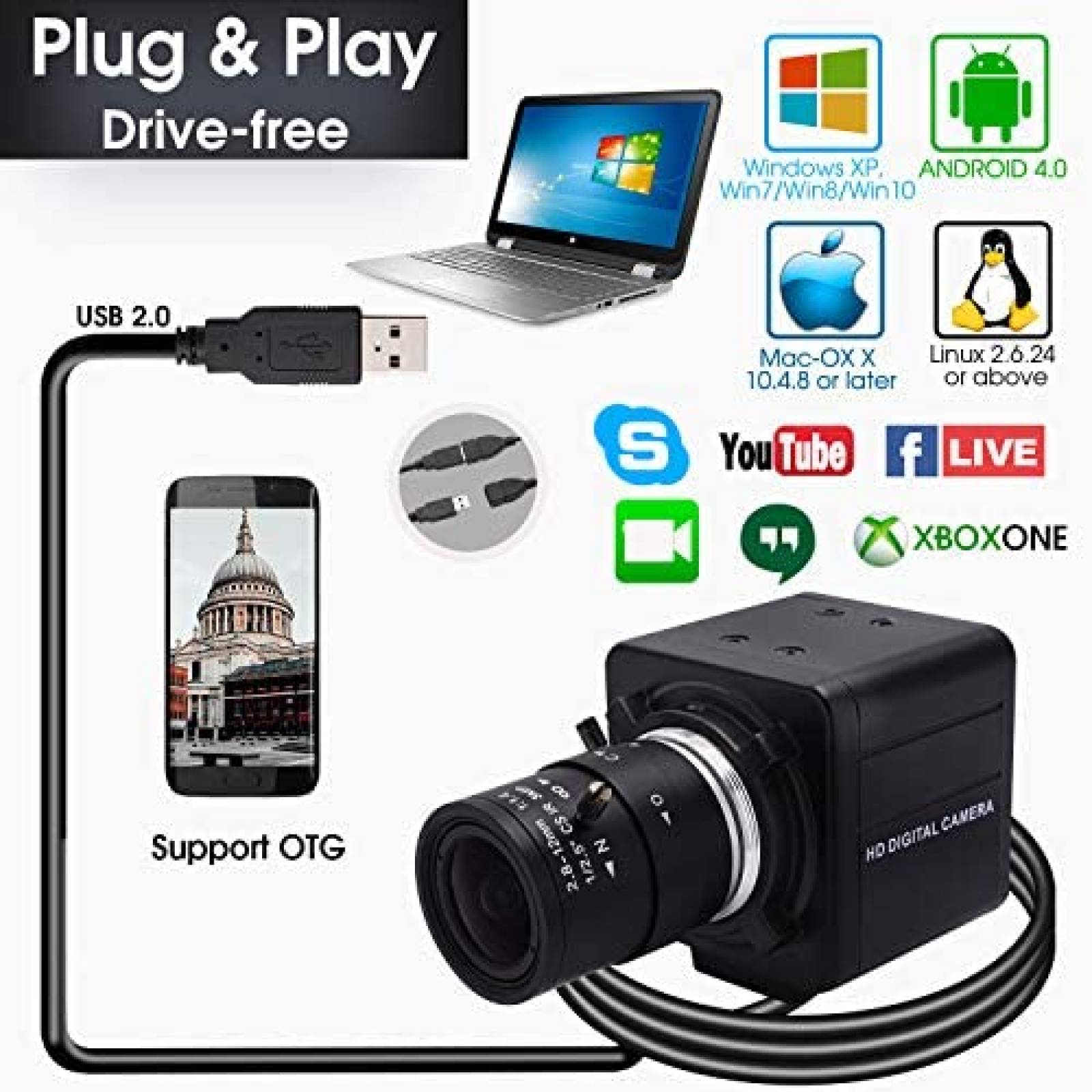 Camara usb 2.0 para windows 10 hot sale